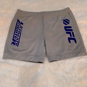 Authentic Gray UFC fighting shorts 3XL